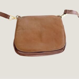 Naturalizer Vintage Brown Leather Crossbody Bag